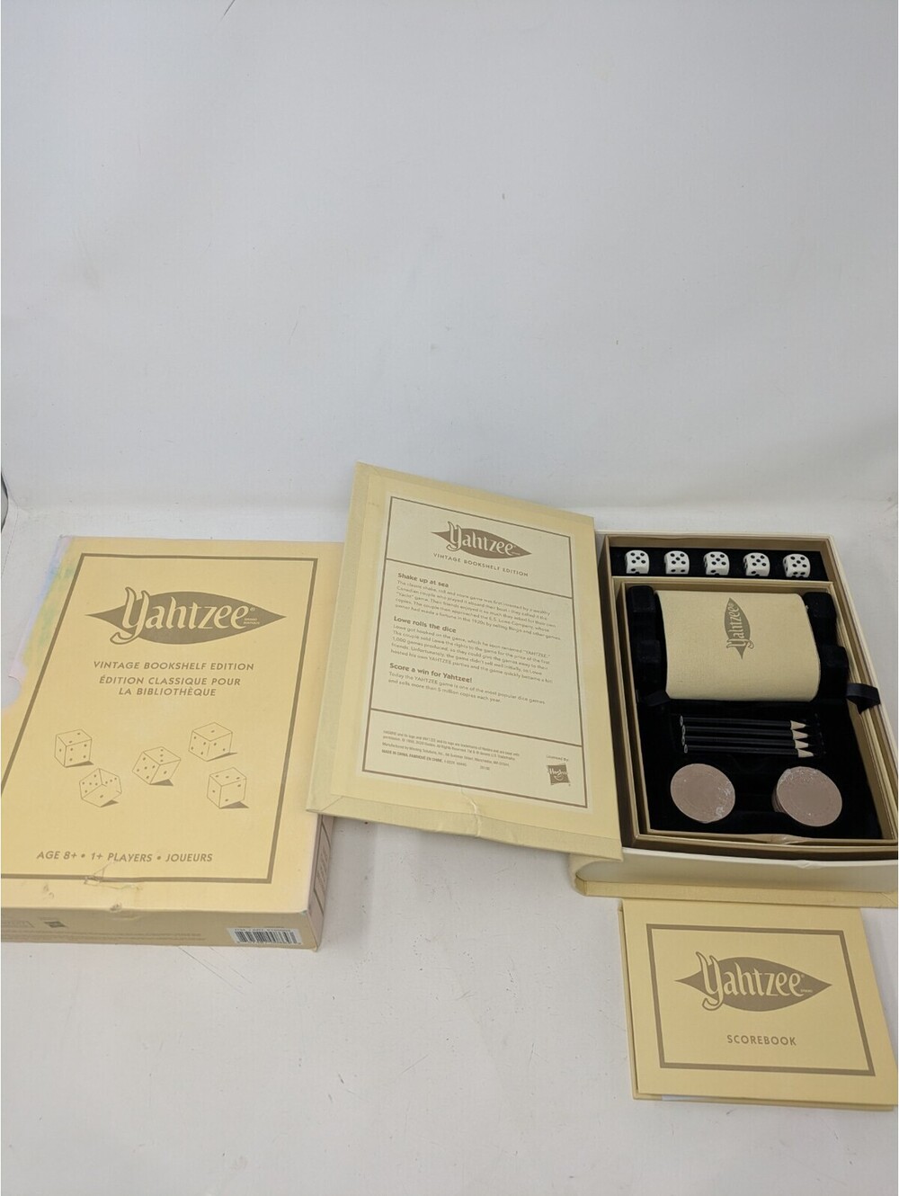 Yahtzee Vintage Bookshelf Edition Board Game Parker Brothers